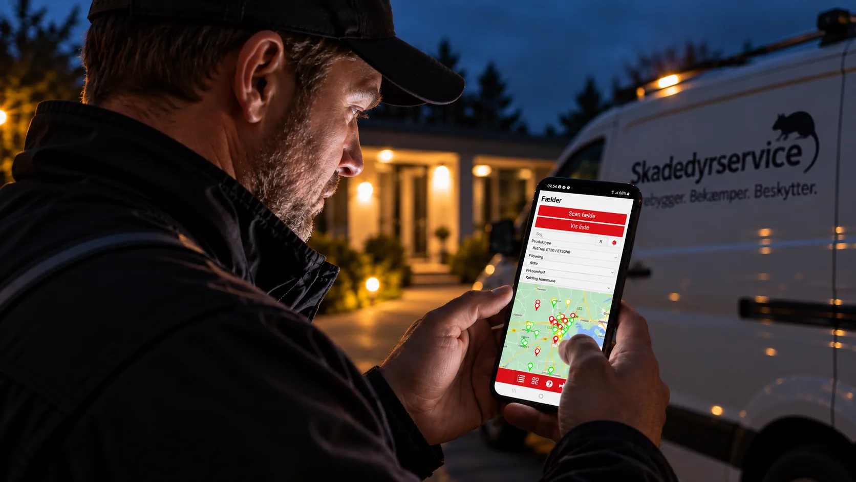 Online webplatform og APP til installation, service, administration og rapportering